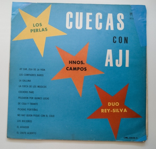 Lp Dúo Rey Silva, Los Perlas, Hnos Campos - Cuecas Con Ají J