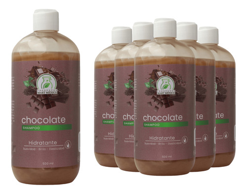 Shampoo Capilar De Chocolate (500ml) 6 Pack