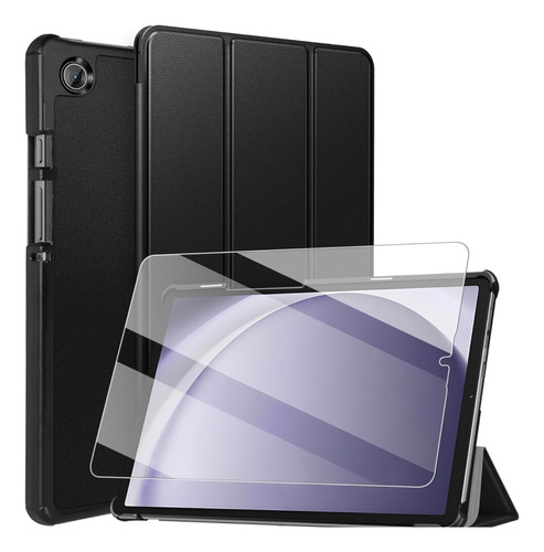 Estuche Smart Case  + Vidrio Para Samsung Galaxy Tab A9 8.7