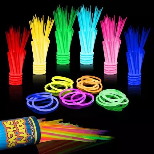 Oferta 80 Pulseras Luminosas Fluorescentes Multicolor Fiesta