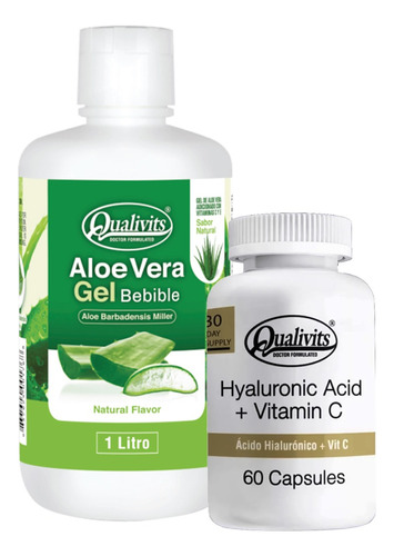 Aloe Vera Bebible + Ácido Hialurónico Vitamina C Qualivits 