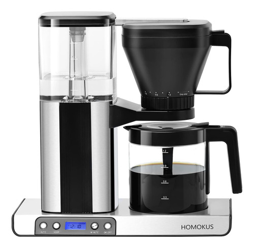 Cafetera Eléctrica Homokus Automatica P/goteo - Negro