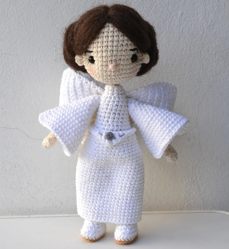 Princesa Leia Star Wars Muñeca Amigurumi Tejida A Crochet
