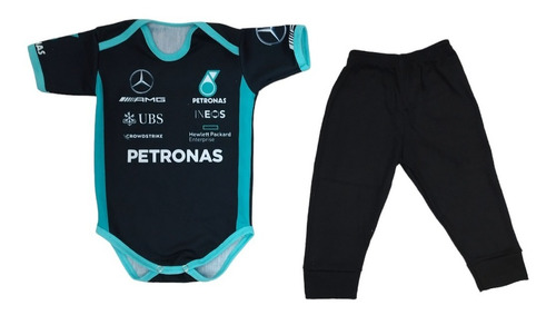 Set 2p Pañalero Estampad Y Pants Ligero F1 Red Bull-mercedes