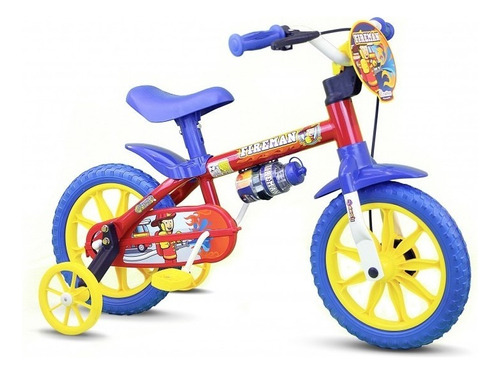 Bicicleta Bike Infantil Nathor Aro 12 Fire Man 2 A 5 Anos