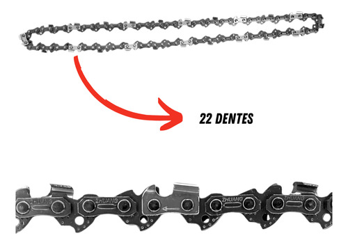 Sabre Saibro 30cm 22 Dente Motosserra Ms170 Ms180 + Corrente