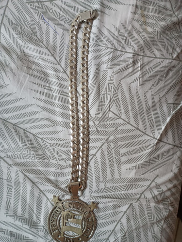 Corrente Cama De Peixe Prata 975 185 G Com Pingente Do Bahia