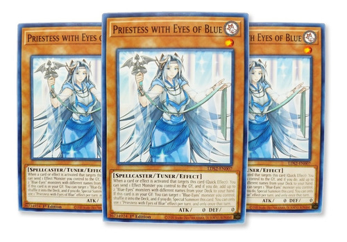 Yugi-oh! Priestess With Eyes Of Blue Lds2-en007 Comun