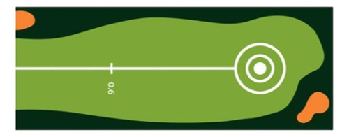Golf Putt Mat Putter Putter Ligero Putting Herramienta De