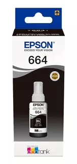 Tinta Epson T664120 Negro Para L210-l220-l355-l365-l555