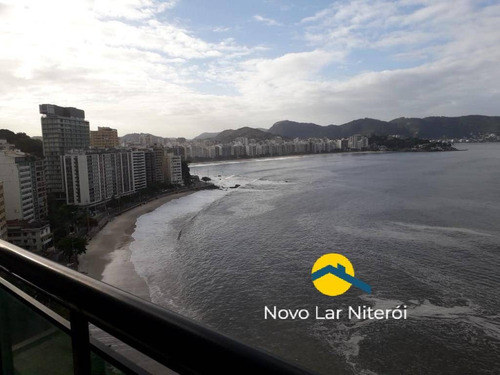 Imagem 5 de 15 de Magnifica Cobertura Triplex Frente Total Para O Mar No Ingá - 154