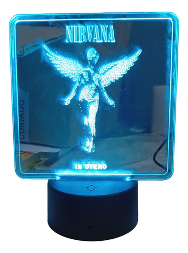 Lámpara Led Personalizada Con Nombre E Imagen