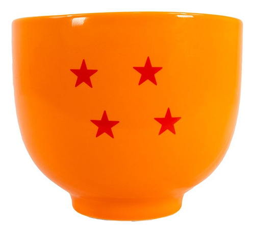Bowl Ramen Dragon Ball Z Esfera Goku Con Palillos 539ml Color Naranja