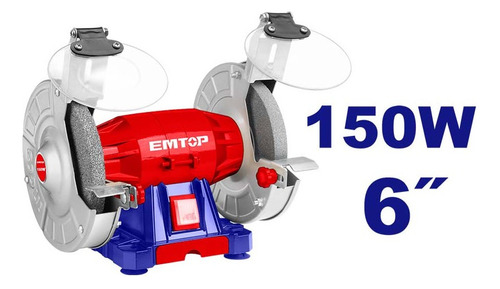 Esmeril De Banco De 6 Pulgadas, 150 Watts ,3,450 Rpm Emtop