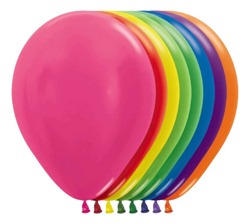 Globos Bombas R-12 30 Cm X 100 Und Colores Surtidos