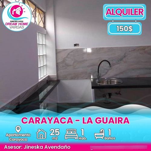Imagen 1 de 6 de Apartamento Tipo Estudio En Alquiler Carayaca, Catia La Mar La Guaira