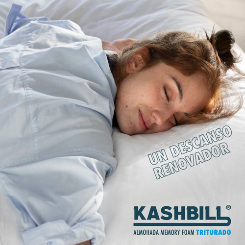 Almohada Kashbill Memoryfoam Triturado Queen Ajustable 70x50