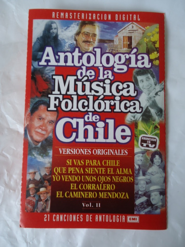 Cassette Música De Chile Folclor Chileno (dos) 