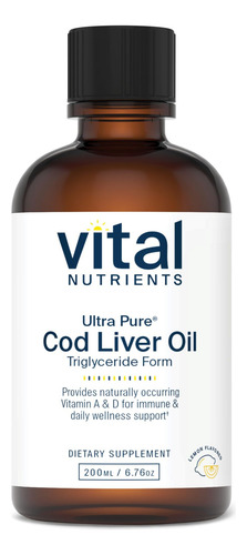 Suplemento De Aceite De Hígado De Bacalao Ultrapuro De Vital