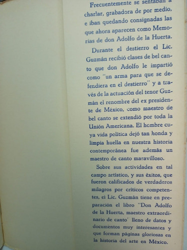 Memorias De Don Adolfo De La Huerta (01a5) (Usado)