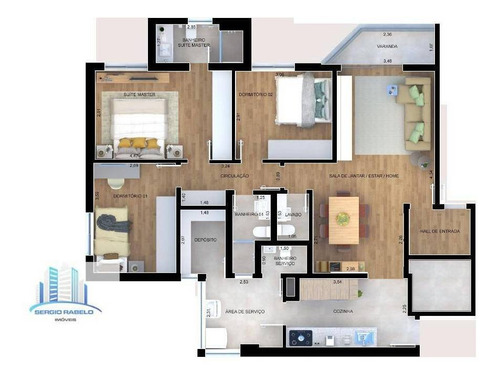 Imagem 8 de 8 de Apartamento Com 3 Dormitórios À Venda, 99 M² Por R$ 1.315.000 - Moema - São Paulo/sp - Ap3553