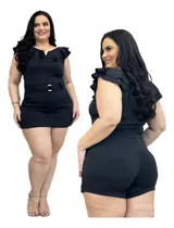 Comprar Short Saia Feminino +top Cropped Conjunto Plus Size Verão