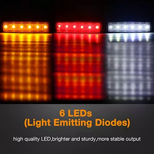  Partsam Thin Line - Luces LED de 3.8 pulgadas con 6