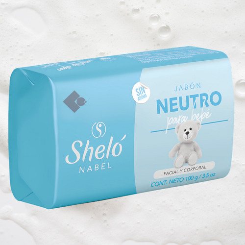 Jabón Neutro Para Bebé Sin Aroma Shelo Nabel 100g