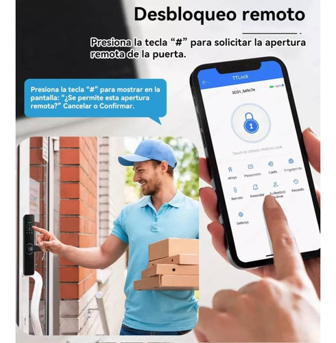 Cerradura Digital Inteligente Tuya App Wifi Versión Español