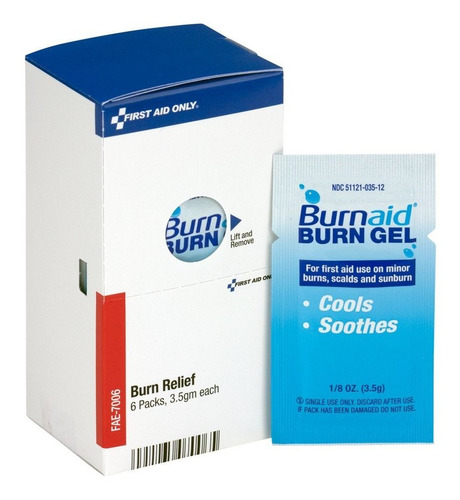 First Aid Only Fae-7006 Smartcompliance Refill Burn Gel, 6 C