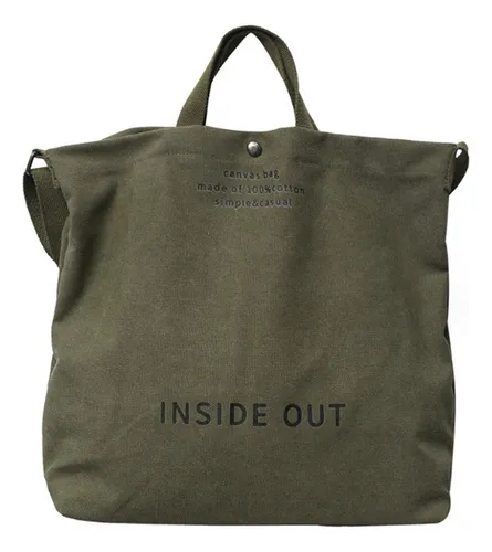 Bolsos De Lona Para Mujer Bolsa De Trabajo Casual Con Hombr Color