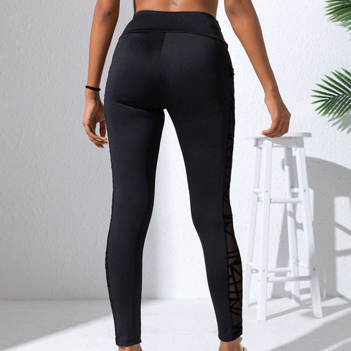 Pantalones De Yoga F Para Mujer, Talla Grande, De Malla, Ret