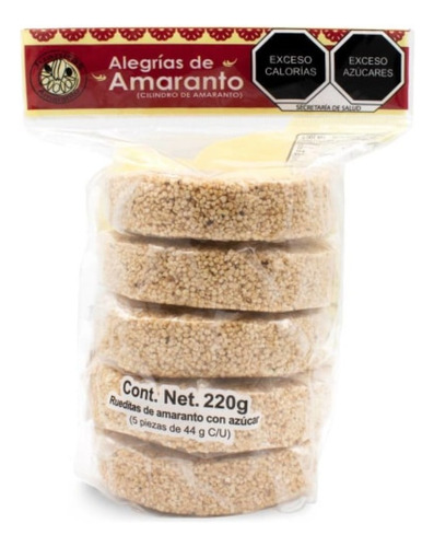 5 Pzas Dulce Amaranto Juanitas Con 5 Pzas 220 G