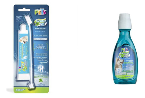 Fancy Pets Kit Dental Con Pasta Y Cepillo Para Perro, Suave