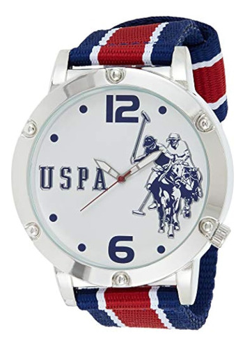 U.s. Polo Assn. Reloj De Cuarzo Para Hombre, Metal Y Nylon C