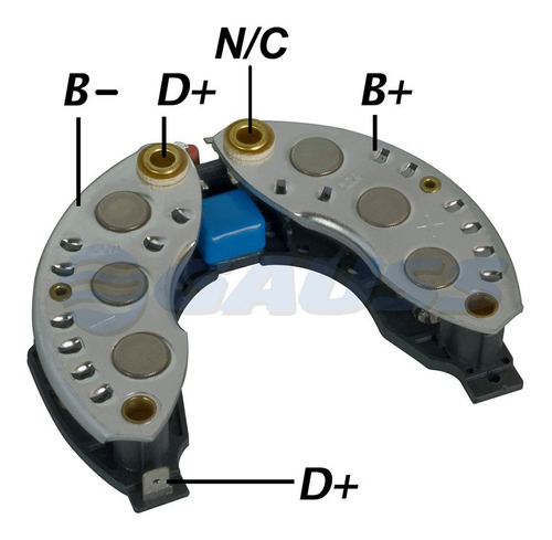Placa Rectificadora P-rhone Peugeot 205 35 Amp.