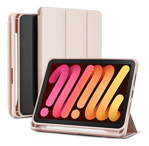 Sinjimoru Slim Case For iPad Mini 6 With Pencil Holder, Smar