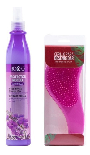 Rocco® Protector Anti Frizz + Cepillo Desenredante