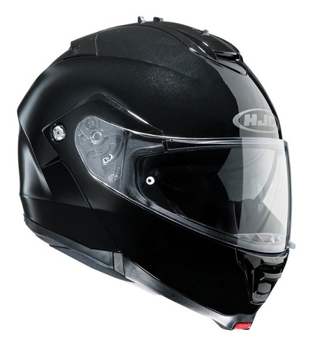 Casco Moto Hjc Rebatible Is-max Black Metalizado Con Lentes