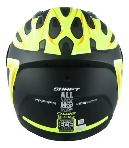 Casco Integral Shaft Sh-582sp Cycling Ngr.mat-amll Visorhumo