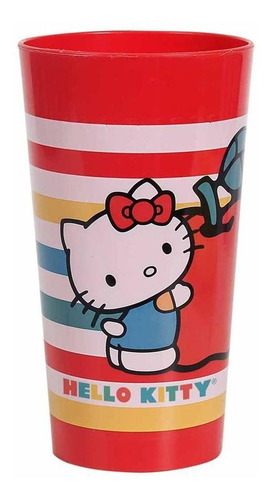Copo 600 Ml Avulso Hello Kitty Cor Vermelho Período De Idade 6-12 Meses