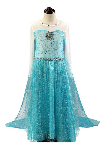 Gift Frozen Elsa Vestidos De Fiesta Fancy Snowflake