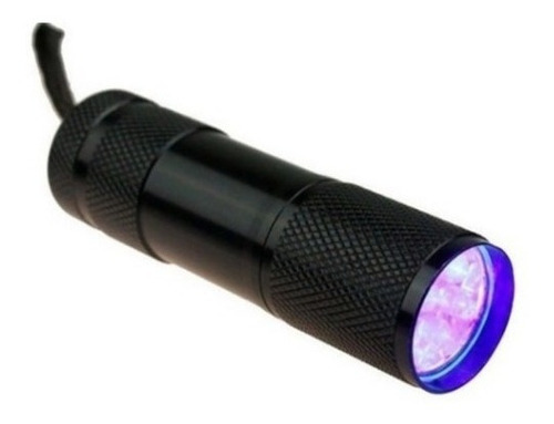 Mini Lanterna Luz Ultravioleta 9 Led Luz Negra Uv Escorpião Cor da lanterna Preto
