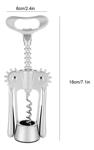 Sacacorchos Ergonómico Para Abrir Botellas De Vino Y Cerveza