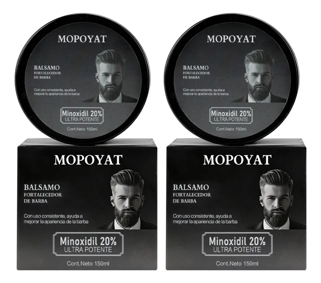 2pcs Balsamo Para Crecer La Barba Al 20%,engrosamiento Y Crecimiento Del Vello De La Barba 300 g