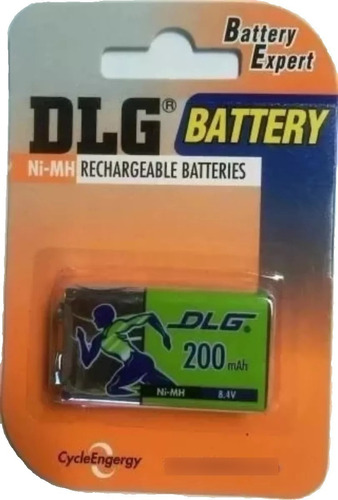 Bateria Recargable De 9 Volt 200 Mah Nimh Ideal Juguetes