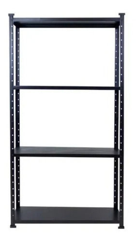 Anaquel Estante Metálico Adf 4 Niveles 150x84x30cm Negro