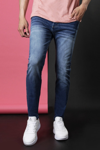 Imagen 2 de 5 de Jean Azul Chupin Elastizado Hombre No End 37304