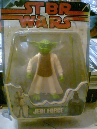 Muñeco Jedi Force Yoda Star Wars Bootleg Bizarro Luz Ret Kxz
