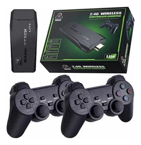 Game Stick 4k Hdmi Con 20,000+ Juegos Consolas Retro Negro